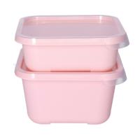 Vershoudbakjes nestbaar - 5 delig - BPA vrij - meal prep - 5x diverse maten - Roze