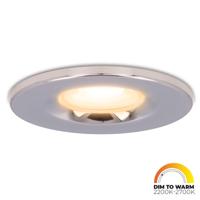 Venezia LED inbouwspot - 6 Watt 460lm - Dim to warm - Rond - Dimbaar - IP65 waterdicht - Chrome - Voor binnen, buiten en badkamer