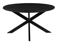 LABEL51 Ronde Eettafel 'Otis' Mangohout, 140cm, kleur Zwart
