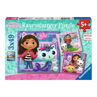 Ravensburger - gabby&apos;s poppenhuis legpuzzel 3x49st.
