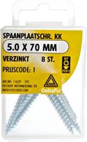 Spaanpl.schr. 5.0x70mm 8st - Deltafix