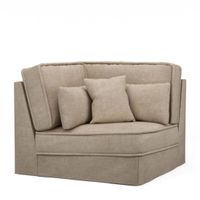 Rivièra Maison Modulaire Bank 'Metropolis' Corner, Cotton, kleur Naturel - thumbnail