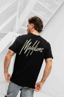 Malelions Striped Signature T-Shirt Heren Zwart - Maat M - Kleur: Zwart | Soccerfanshop Malelions Striped Signature T-Shirt Heren Zwart - Maat M - Kleur: Zwart | Soccerfanshop