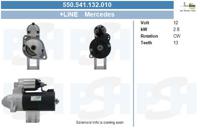 Startmotor / Starter BV PSH, Spanning (Volt)12V, u.a. für Mercedes-Benz