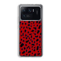 Red Leopard: Xiaomi Mi 11 Ultra Transparant Hoesje