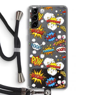 Pow Smack: Samsung Galaxy S21 Plus Transparant Hoesje met koord