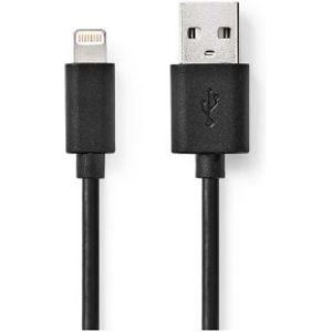 Lightning Kabel | USB 2.0 | Apple Lightning 8-Pins | USB-A Male | 480 Mbps | Vernikkeld | 2.00 m | R