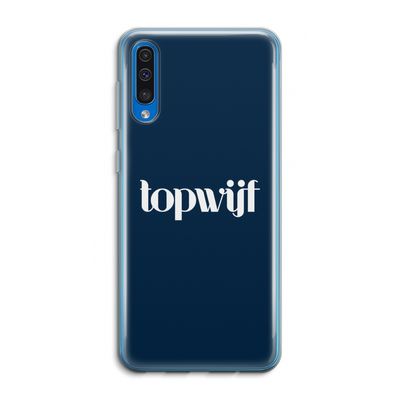 Topwijf Navy: Samsung Galaxy A50 Transparant Hoesje