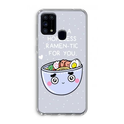 I'm A Hopeless Ramen-Tic For You: Samsung Galaxy M31 Transparant Hoesje