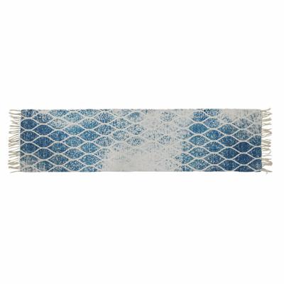 Tapijt DKD Home Decor Blauw Katoen Chenille (60 x 240 x 1 cm)