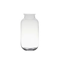 Transparante home-basics vaas/vazen van glas 35 x 17 cm