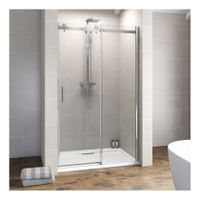 Douchedeur SaniClear Supreme | 110-120x200 cm | Helder glas | Chroom beslag