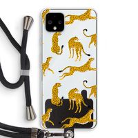 Luipaard: Pixel 4 XL Transparant Hoesje met koord