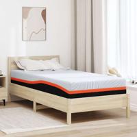 Matrassen Wit, Grijs 90 x 200 cm 100% polyester jacquard stof