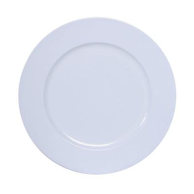 Kaarsenbord - wit glimmend - D33 cm - kunststof - kaarsen onderborden