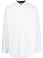 AAPE BY *A BATHING APE® chemise boutonnée à patch logo - Blanc