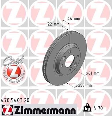 Remschijf Coat Z 470540320