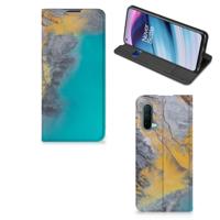 OnePlus Nord CE 5G | Standcase | Marble Blue Gold
