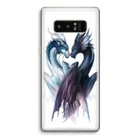 Yin Yang Dragons: Samsung Galaxy Note 8 Transparant Hoesje