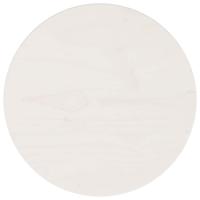 Tafelblad Ø30x2,5 cm massief grenenhout wit