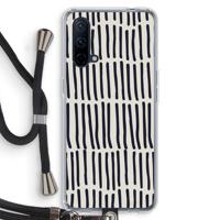 Moroccan stripes: OnePlus Nord CE 5G Transparant Hoesje met koord