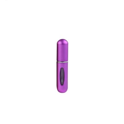 Portable mini aluminium hervulbare parfum fles spray lege cosmetische containers verstuiver capaciteit: 5ml (paars)