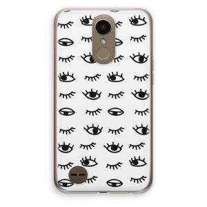 Eye pattern #2: LG K10 (2017) Transparant Hoesje