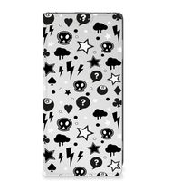 Mobiel BookCase Motorola Moto G13 | G23 Silver Punk - thumbnail