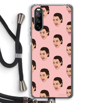 Ugly Cry Call: Sony Sony Xperia 10 III Transparant Hoesje met koord