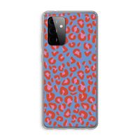 Leopard blue: Samsung Galaxy A72 Transparant Hoesje