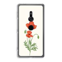 Red poppy: Sony Xperia XZ2 Transparant Hoesje