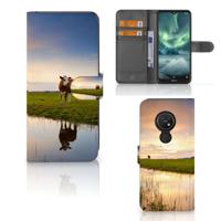Nokia 7.2 | Nokia 6.2 | Telefoonhoesje | Met pasjeshouder | Koe