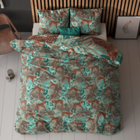 Dekbedovertrek Hasta LitsJumeaux (240x220 Cm) Groen Microvezel Sleeptime Classy - Overtrek - 240x220 Cm (Lits-Jumeaux) - Sleeptime Classy - Dekbed-Discounter.nl