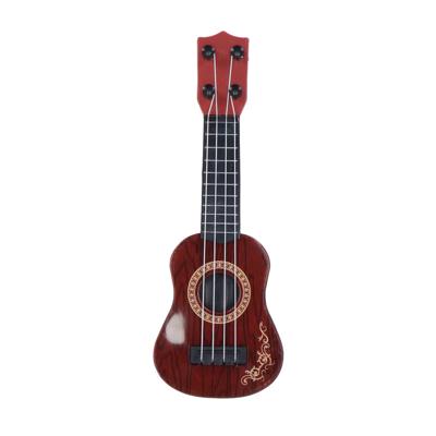 Overige Merken Mini gitaar 26 cm houtlook/bruin
