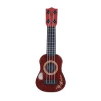 Overige Merken Mini gitaar 26 cm houtlook/bruin