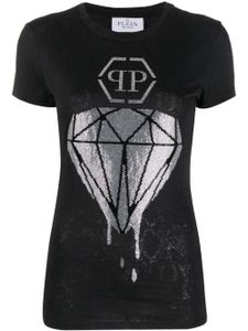 Philipp Plein t-shirt à ornements strassés - Noir