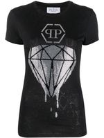 Philipp Plein t-shirt à ornements strassés - Noir - thumbnail