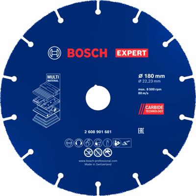 Bosch Accessoires EXPERT X-LOCK Doorslijpschijf Carbide Multi Wheel 180mm - 2608901681