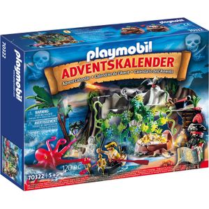 PLAYMOBIL Adventskalender - Schattenjacht in de Piraten-inham constructiespeelgoed 70322