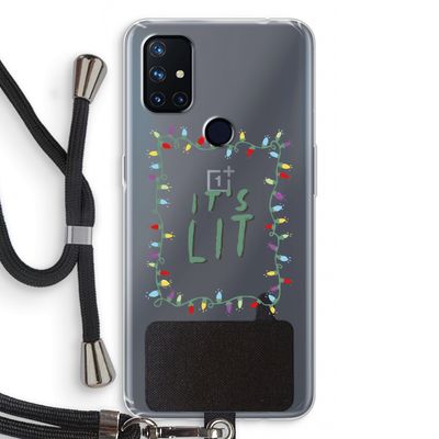 It's Lit: OnePlus Nord N10 5G Transparant Hoesje met koord