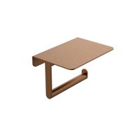 Toiletrolhouder BWS Mark Met Planchet Geborsteld Brons Koper Boss & Wessing