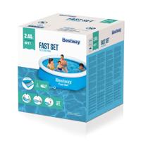 Bestway zwembad fast set opblaasbaar rond 244x61 cm 57265