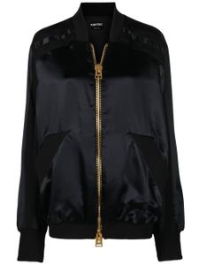 TOM FORD veste bomber en soie - Noir