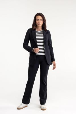 Studio Anneloes Flair Bonded Trousers 94800 9000 Black