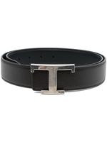 Tod's ceinture à boucle logo T - Noir - thumbnail