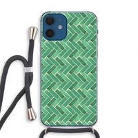 Moroccan tiles 2: iPhone 12 mini Transparant Hoesje met koord