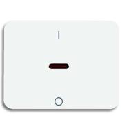 Busch-Jaeger 2CKA001751A2326 Knop Afdekking Alpha exclusive, Alpha Nea Wit, Verkeerswit 1 stuk(s)