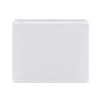 Home Sweet Home Vierkante witte lampenkap - Block - katoen - 15.5(H)x20(W)x20(L)cm - E27 - voor wand, tafel, vloer en hanglamp