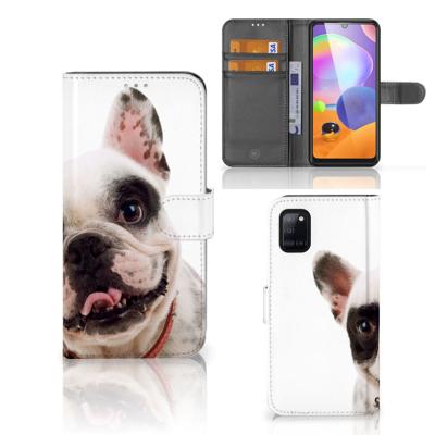 Samsung Galaxy A31 | Telefoonhoesje | Met pasjeshouder | Franse Bulldog