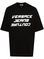 Versace Jeans Couture t-shirt en coton à logo imprimé - Noir - thumbnail